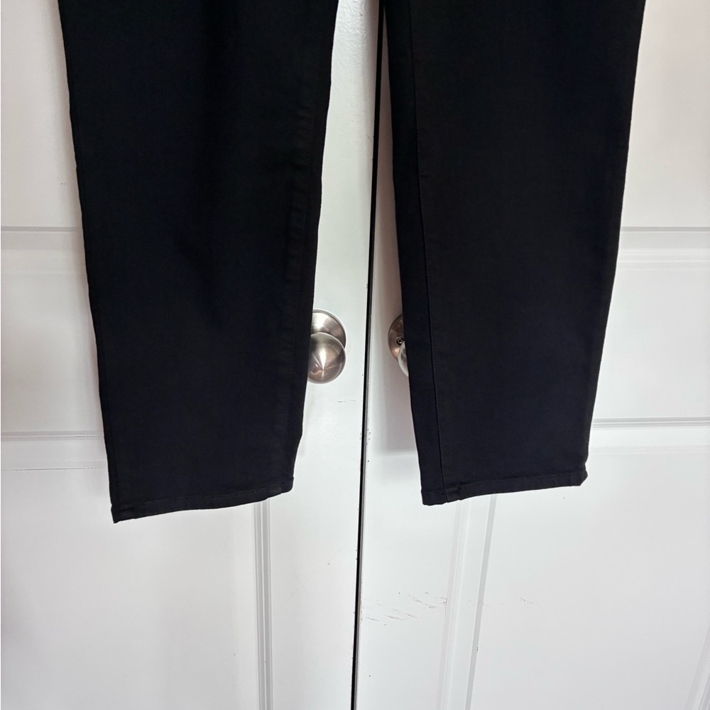 Talbots Deep Black Jeans Soft Material working pockets easy button zipper 16 - Picture 9 of 13